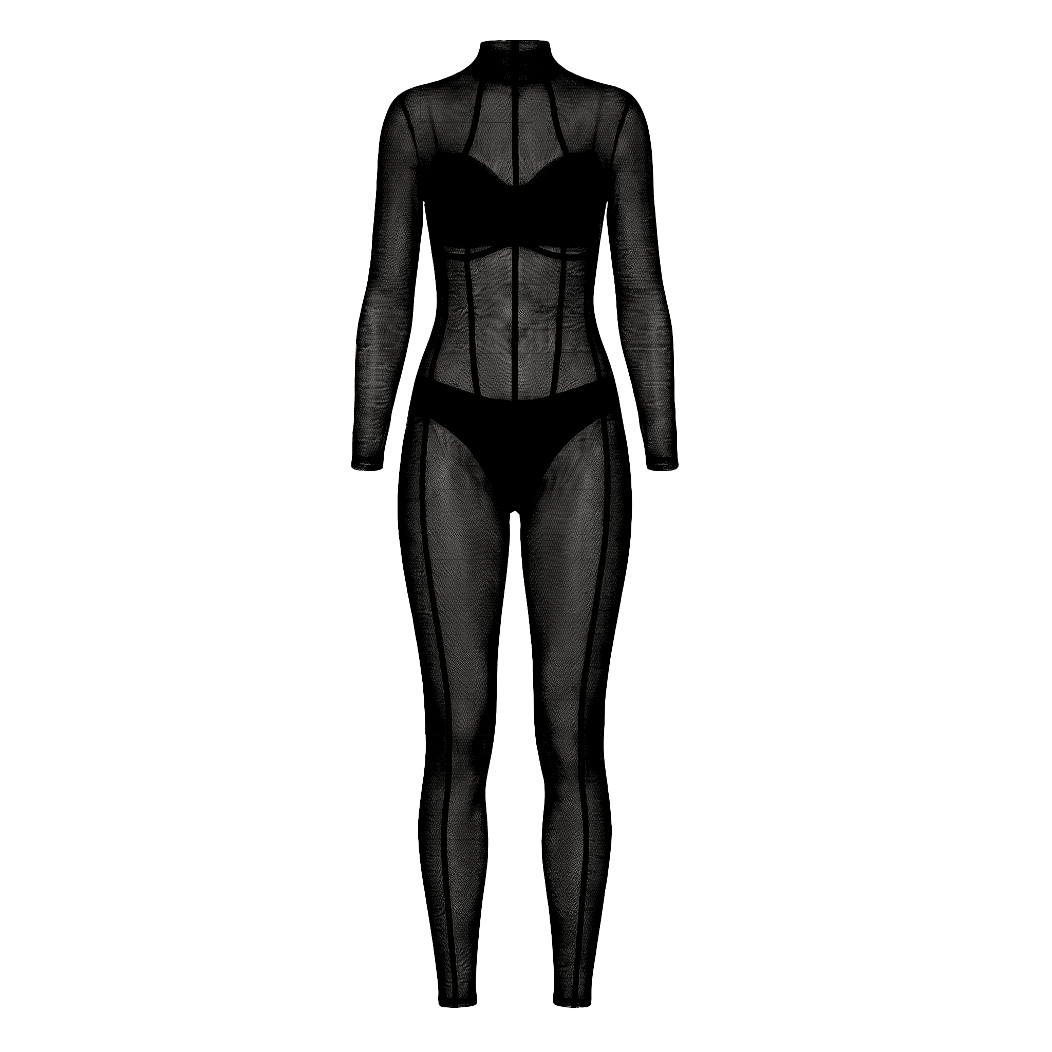 Black Veil Catsuit