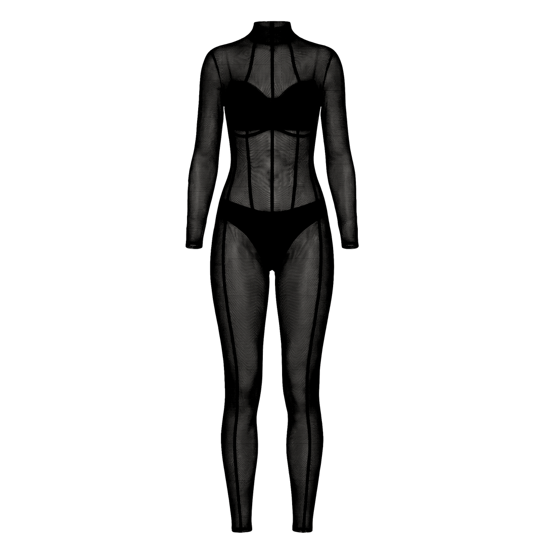 Black Veil Catsuit