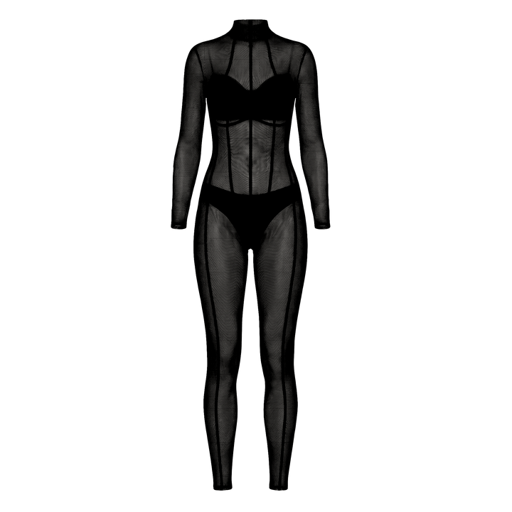 Black Veil Catsuit