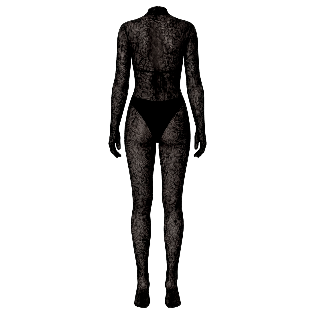 Obsidian Leopard Lace Catsuit