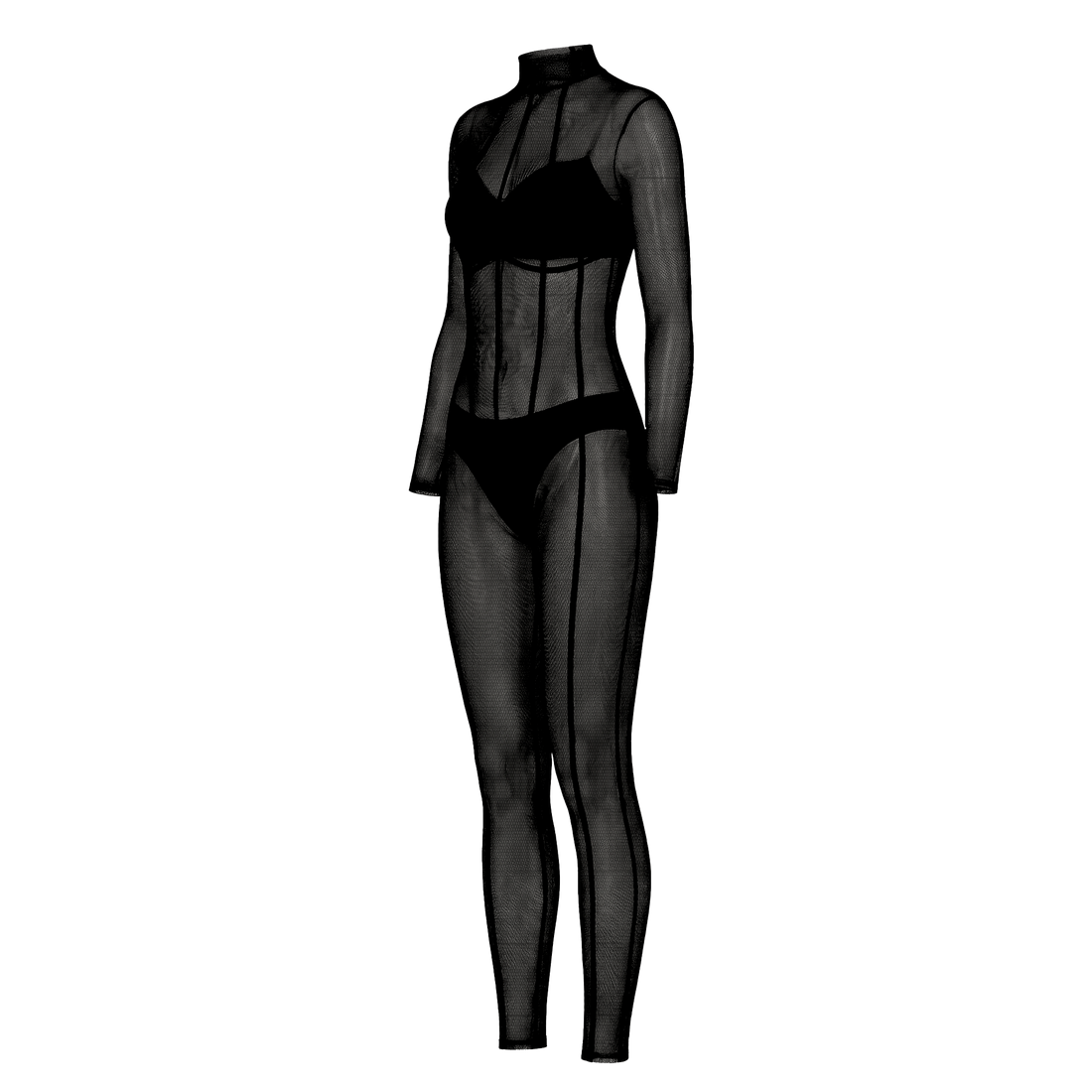 Black Veil Catsuit