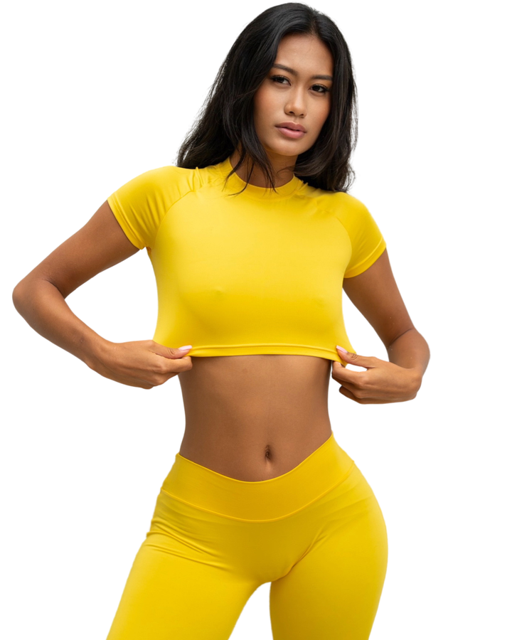 Pilate MAMI Yellow - Short Sleeve Top