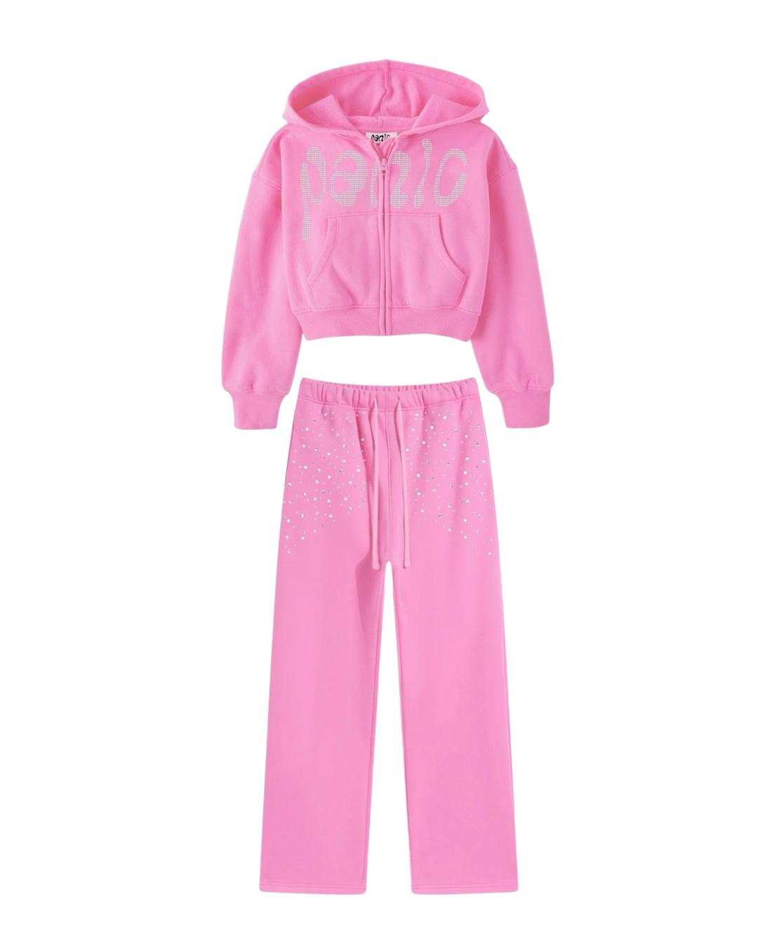 Bubble Gum 2-Piece Zip-Up Sweatsuits