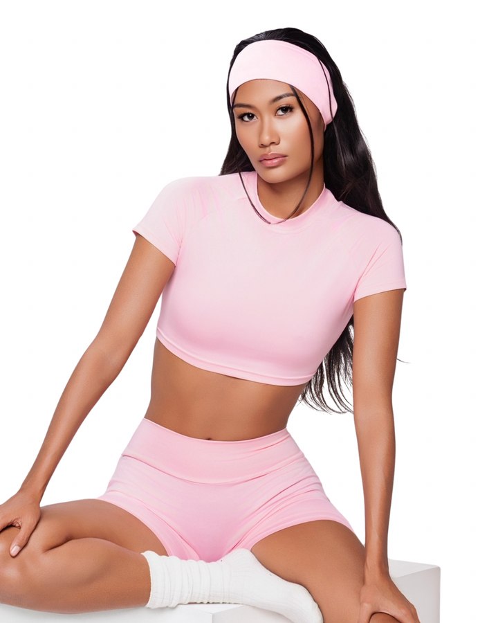 Pilate Mami Pink — Short Sleeve Balance Tee