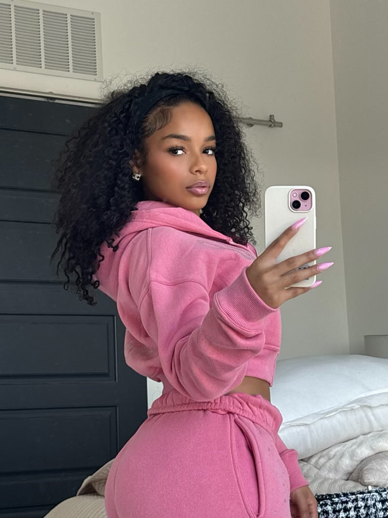 Bubble Gum 2-Piece Zip-Up Sweatsuits